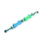 BASIL Double Bone on Rope Dog Chew Toy - The Basil Pet Care