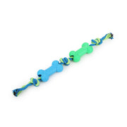 BASIL Double Bone on Rope Dog Chew Toy - The Basil Pet Care