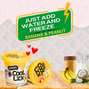 BASIL Cool Lick Dog Ice-Cream with Added Prebiotics, Banana & Peanuts