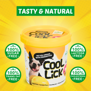 BASIL Cool Lick Dog Ice-Cream with Added Prebiotics, Banana & Peanuts