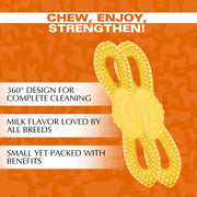 BASIL Calcium Milk 360* Dental Chew Treat for Dogs & Puppies | 90 Grams