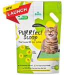 BASIL PURRfect Scoop Cat Litter, Eco-Friendly & Biodegradable TOFU Cat Litter, 7 Ltr