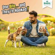BASIL TENDER BITES Coconut in Chicken Bones – Premium Dog Treat | 70g Pack | High Protein, Calcium-Rich, Gluten-Free Chew Snack for All Breeds