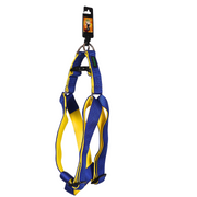 Basil Padded Leash, Collar, and Harness Set for Dogs – Comfortable & Durable Walk Essential, Solid Blue - The Basil Pet Care