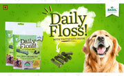 BASIL Daily Floss Toothpaste Filled Chew Treat for Dogs & Puppies | 150 Grams