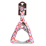 BASIL Zig-Zag Print Padded Harness, Red