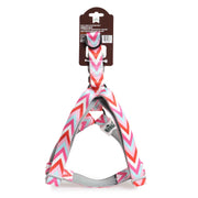 BASIL Zig-Zag Print Padded Harness, Red