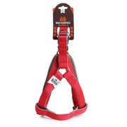 BASIL Padded Adjustable Harness for Dogs & Puppies (Red)