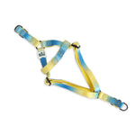 Basil Printed Dog Harness – Blue & Yellow, Adjustable & Comfortable No-Pull Harness for Walking and Training Dogs of All Sizes