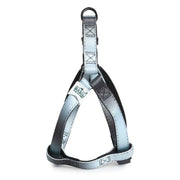 Basil Printed Dog Harness – Black & Grey, Adjustable & Durable No-Pull Harness for Walking and Training Dogs of All Sizes