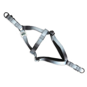 Basil Printed Dog Harness – Black & Grey, Adjustable & Durable No-Pull Harness for Walking and Training Dogs of All Sizes