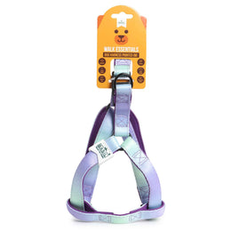 Basil Printed Dog Harness – Green & Purple, Adjustable & Comfortable No-Pull Harness for Walking and Training Dogs of All Sizes