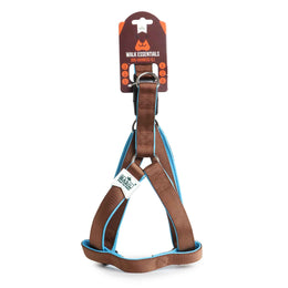 Basil Padded Dog Harness – Brown, Adjustable & Comfortable No-Pull Harness for Walking and Training Dogs of All Sizes
