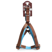 Basil Padded Dog Harness – Brown, Adjustable & Comfortable No-Pull Harness for Walking and Training Dogs of All Sizes