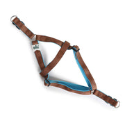Basil Padded Dog Harness – Brown, Adjustable & Comfortable No-Pull Harness for Walking and Training Dogs of All Sizes
