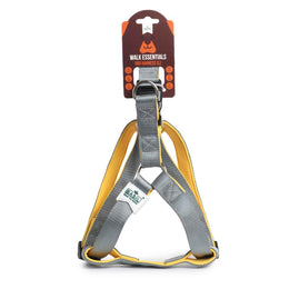 Basil Padded Dog Harness – Grey, Adjustable & Comfortable No-Pull Harness for Walking and Training Dogs of All Sizes