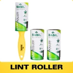 BASIL Lint Free Roller for Dogs & Cats, Pack of 2 (60 Sheets in 1 Roller)