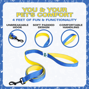 Leash for Dogs, Cats & Puppies (Solid Blue) - The Basil Pet Care