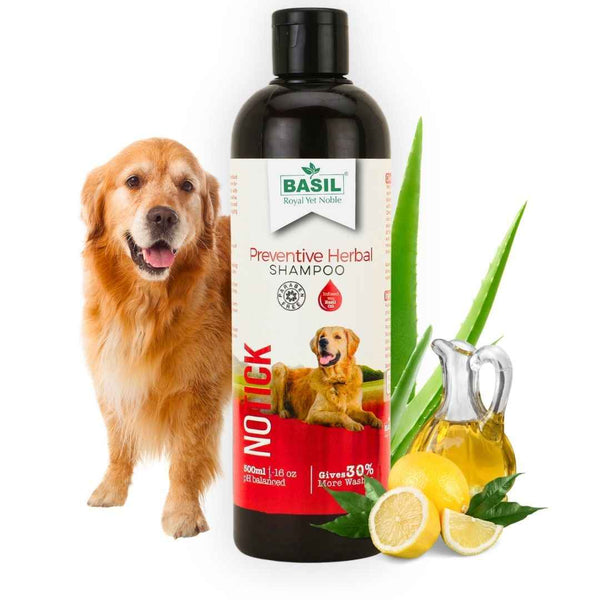 Basil No Tick Preventive Shampoo for Dogs