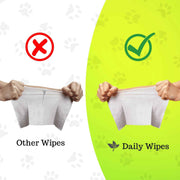 BASIL Daily wet Wipes, All Purpose Pet Grooming Wet Wipes - 80 Wipes