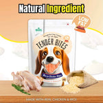 BASIL TENDER BITES Rice in Chicken Strips – Healthy & Soft Dog Treat | 70g Pack | High Protein, Gluten-Free, Training & Reward Snack for All Breeds