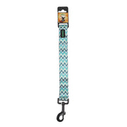 BASIL Padded Adjustable Pet Collar, 4 Ft Leash & Harness (Zig Zag Green) - The Basil Pet Care