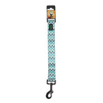 BASIL Zig Zag Adjustable Collar & Leash, 4 Feet (Green) - The Basil Pet Care
