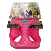 BASIL Soft Adjustable Mesh Harness for Puppies & Small Breed Dogs (Neon Pink)