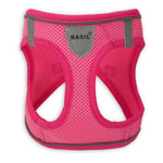 BASIL Soft Adjustable Mesh Harness for Puppies & Small Breed Dogs (Neon Pink)