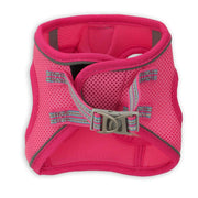 BASIL Soft Adjustable Mesh Harness for Puppies & Small Breed Dogs (Neon Pink)