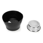 BASIL Elevated Melamine and Stainless Steel Pet Feeding Bowls for Bigger Ears Dogs, 500ml (Black) - The Basil Pet Care