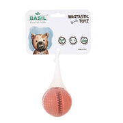 BASIL Solid Ball with Hollow Centre & Grooves in Sides for Treats