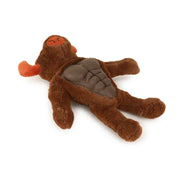 BASIL Big Bull Plush with Squeaky TPR Adult Dog Chew Toy