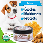 BASIL Softy Paw Butter for Dogs & Cats, 50Gms - Soothing Moisturizer for Paws and Noses - The Basil Pet Care