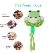 BASIL Plush toy with Rope Green