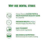 BASIL Dental Care Twisted Chew Sticks for Dogs & Puppies | 200 Grams - The Basil Pet Care