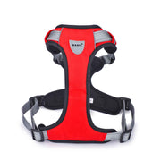 No-Pull Vest Reflective Handle Harness - Red