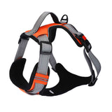 No-Pull Vest Reflective Handle Harness - Orange