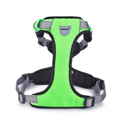 No-Pull Vest Reflective Handle Harness - Green