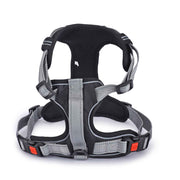 No-Pull Vest Reflective Handle Harness - Black