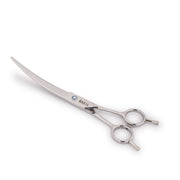 Curved Grooming Scissors for Dogs & Cats – 7.5” Stainless Steel - The Basil Pet Care