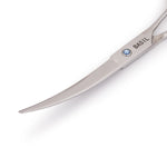 Curved Grooming Scissors for Dogs & Cats – 7.5” Stainless Steel - The Basil Pet Care