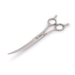 Curved Grooming Scissors for Dogs & Cats – 7.5” Stainless Steel - The Basil Pet Care
