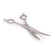 Curved Grooming Scissors for Dogs & Cats – 7.5” Stainless Steel - The Basil Pet Care