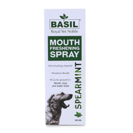 BASIL Spearmint Mouth Freshening Spray for Dogs, 130ml
