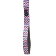 BASIL Zig Zag Adjustable Collar & Leash, 4 Feet (Purple)